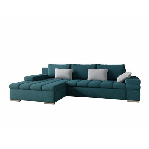 Canapé D'angle Comfivo 169, Turquoise, Fonction De Couchage