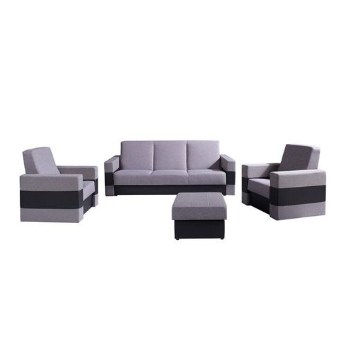 Ensemble De Canapés Providence 165, Fonction De Couchage, Gris