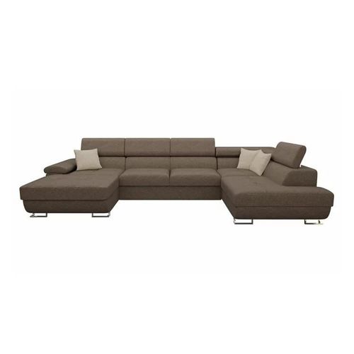 Canapé D'angle Comfivo 190, Marron, Fonction De Couchage, 345x202x71cm