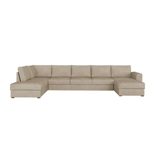 Canapé D'angle Comfivo 191, Brun Clair, Fonction De Couchage