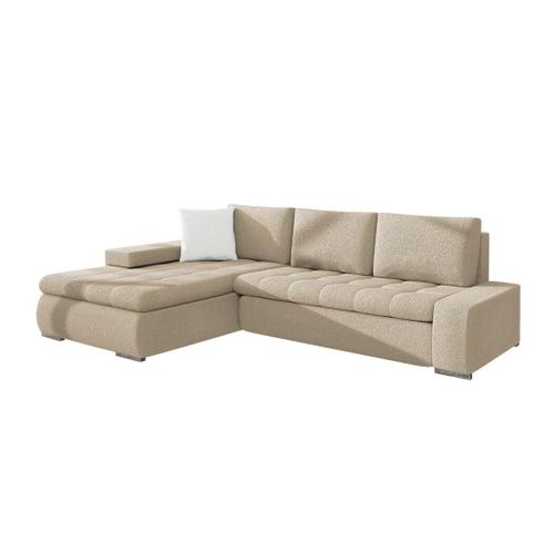 Canapé D'angle Comfivo 251, Brun Clair, Fonction De Couchage