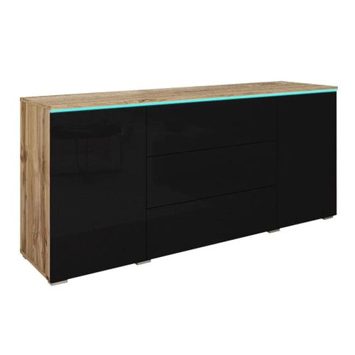 Commode Sarasota 142, Avec Tiroirs Et Portes, Nombre De Tiroirs: 3