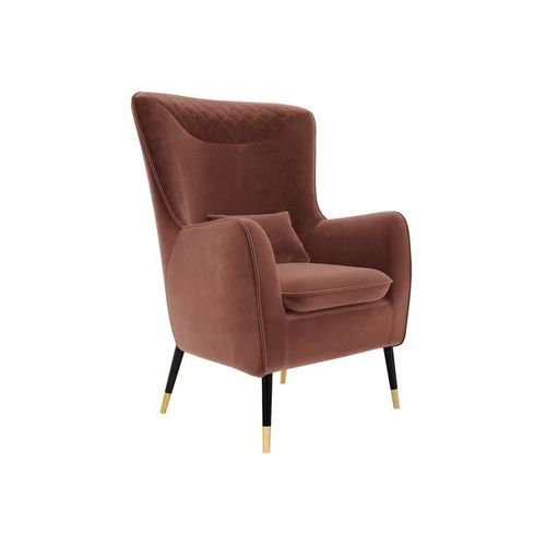 Fauteuil Orem 114, Rose, Tapisserie, 103x79x87cm