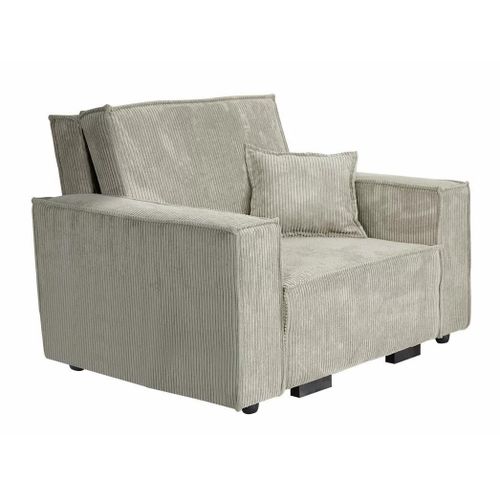 Fauteuil Columbus 180, Brun Clair, Tapisserie, 85x123x98cm