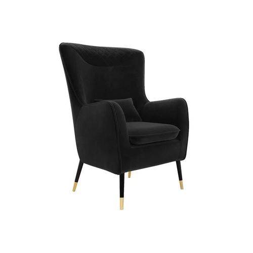 Fauteuil Orem 114, Noir, Tapisserie, 103x79x87cm