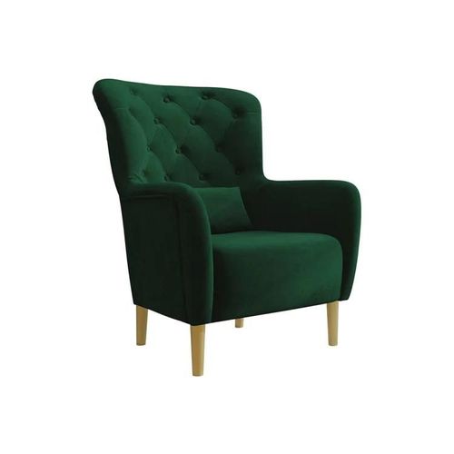 Fauteuil Orem 113, Vert, Tapisserie, 105x82x89cm