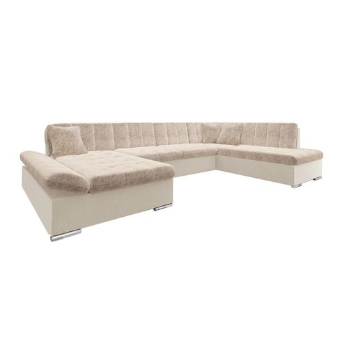Canapé D'angle Comfivo 149, Brun Clair, Fonction De Couchage