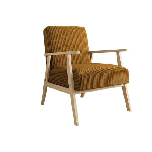 Fauteuil Clovis 100, Jaune, Tapisserie, 76x59x67cm