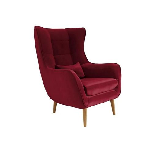 Fauteuil Comfivo 204, Rouge, Tapisserie, 106x80x95cm
