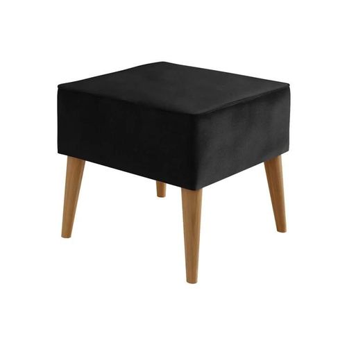 Pouf Comfivo 205, Noir, Tapisserie, 41x45x45cm