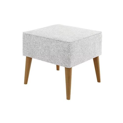 Pouf Comfivo 205, Gris, Tapisserie, 41x45x45cm