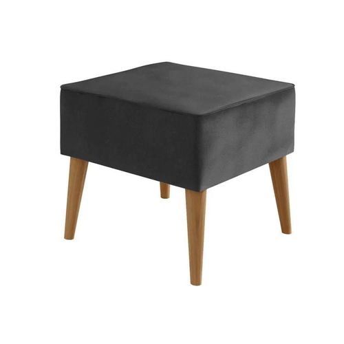 Pouf Comfivo 205, Gris, Tapisserie, 41x45x45cm