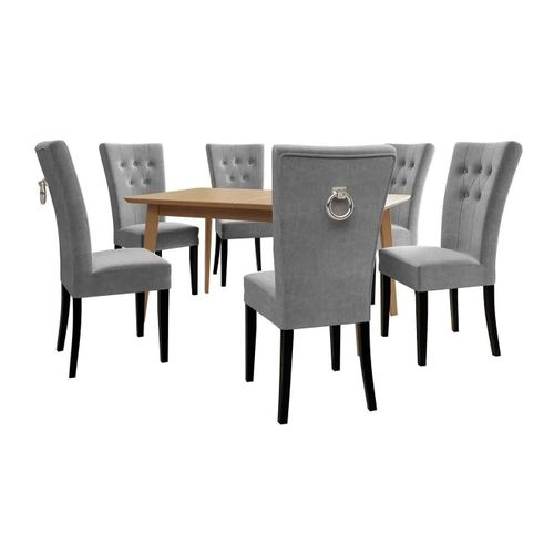 Salle À Manger Complète Racine 144, Nombre De Places: 6, 76x80x140cm