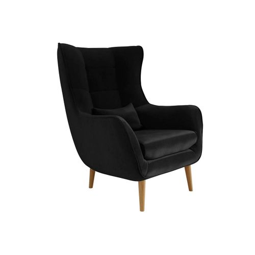 Fauteuil Comfivo 204, Noir, Tapisserie, 106x80x95cm
