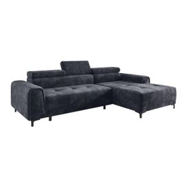 Canapé D'angle Indiana 155, Gris, Fonction De Couchage, 276x177x77cm