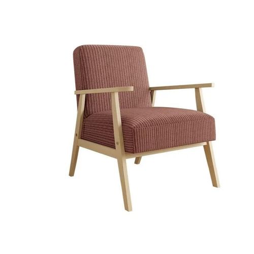 Fauteuil Clovis 100, Rose, Tapisserie, 76x59x67cm