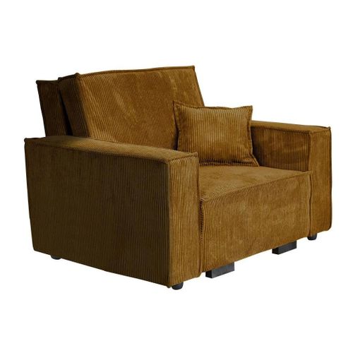 Fauteuil Columbus 180, Jaune, Tapisserie, 85x123x98cm