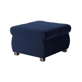 Pouf Comfivo 142, Bleu, Tapisserie, 39x60x60cm