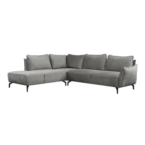 Canapé D'angle Lincoln 156, Gris, Fonction De Couchage, 271x230x85cm