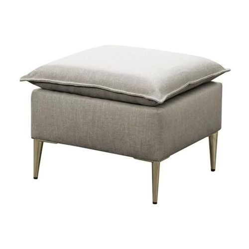 Pouf Providence 147, Brun Clair, Tapisserie, 45x50x50cm