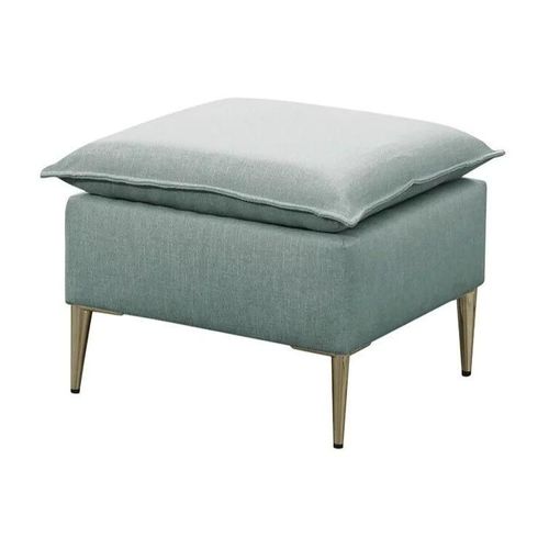 Pouf Providence 147, Turquoise, Tapisserie, 45x50x50cm