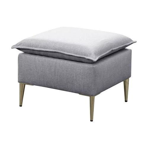 Pouf Providence 147, Gris, Tapisserie, 45x50x50cm