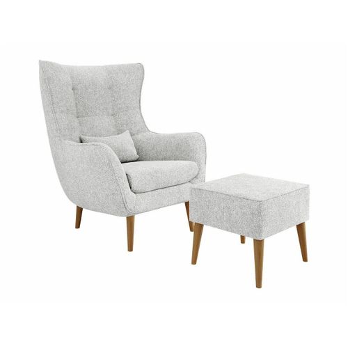Fauteuil Comfivo 206, Gris, Tapisserie, 106x80x95cm
