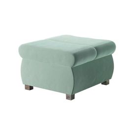 Pouf Comfivo 142, Turquoise, Tapisserie, 39x60x60cm