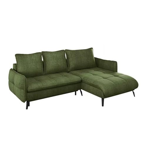 Canapé D'angle Lincoln 157, Vert, Fonction De Couchage, 273x180x88cm