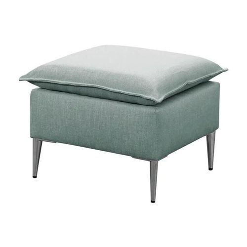 Pouf Providence 147, Turquoise, Tapisserie, 45x50x50cm