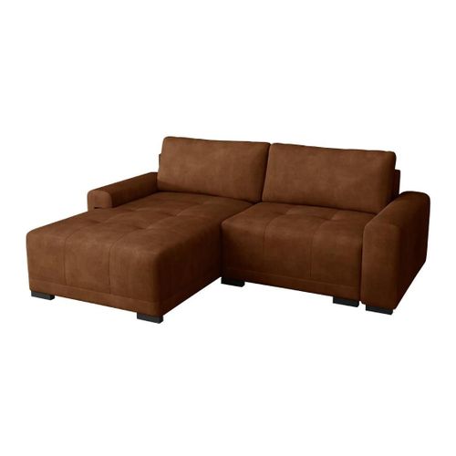 Canapé D'angle Columbus 183, Marron, Fonction De Couchage