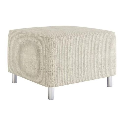 Pouf Comfivo 126, Brun Clair, Tapisserie, 42x56x65cm