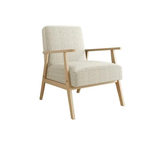 Fauteuil Clovis 100, Brun Clair, Tapisserie, 76x59x67cm