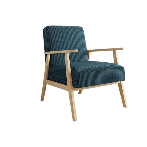 Fauteuil Clovis 100, Turquoise, Tapisserie, 76x59x67cm