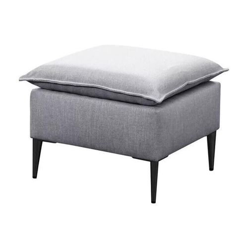 Pouf Providence 147, Gris, Tapisserie, 45x50x50cm