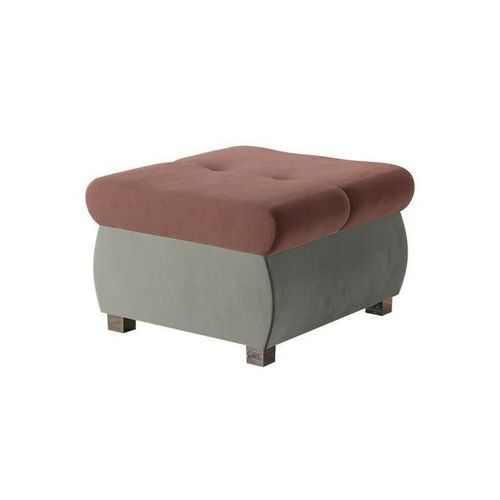Pouf Comfivo 122, Rose, Tapisserie, 39x60x60cm