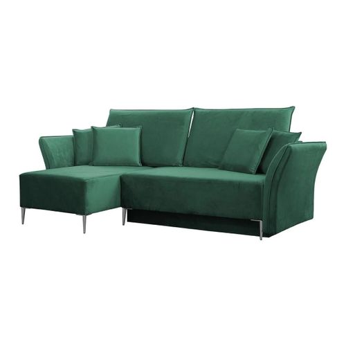 Canapé D'angle Providence 146, Vert, Fonction De Couchage