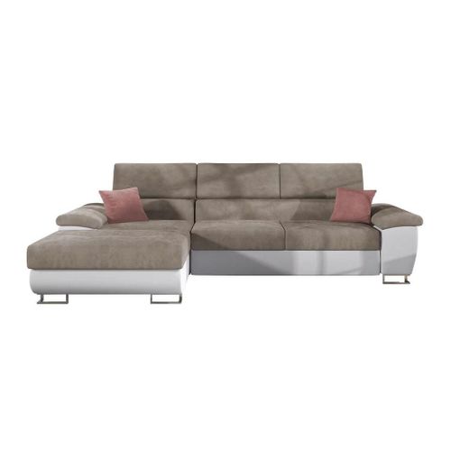 Canapé D'angle Comfivo 192, Marron, Fonction De Couchage, 275x170x71cm