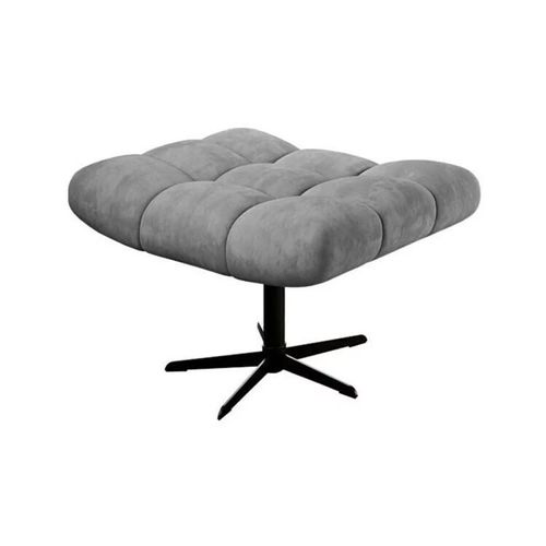 Pouf Indiana 147, Gris, Tapisserie, 45x46x69cm