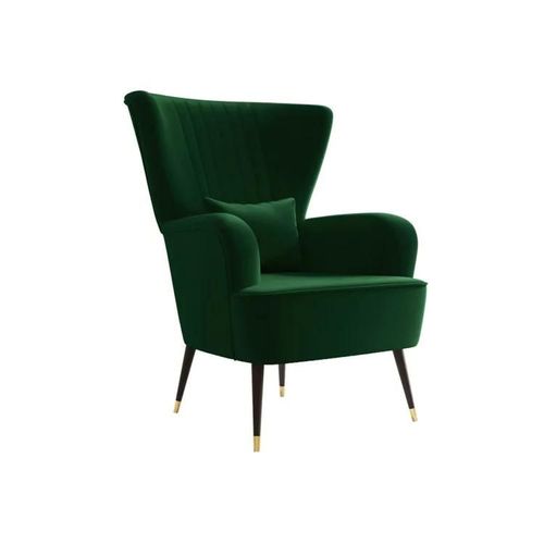 Fauteuil Orem 111, Vert, Tapisserie, 103x82x85cm