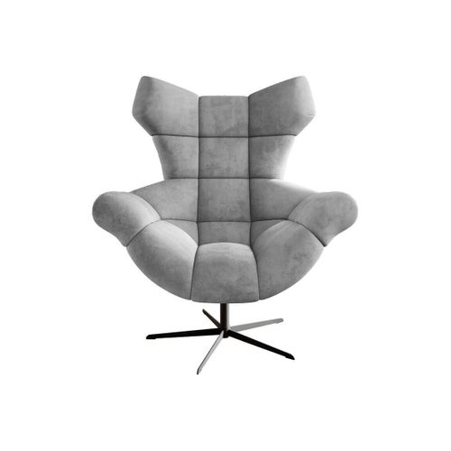 Fauteuil Indiana 146, Gris, Tapisserie, 119x103x84cm