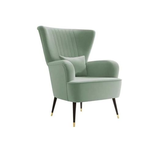 Fauteuil Orem 111, Turquoise, Tapisserie, 103x82x85cm