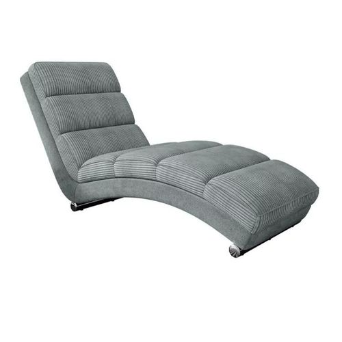 Chaise Longue Comfivo 109, Gris, Boîte De Literie, 84x62x180cm