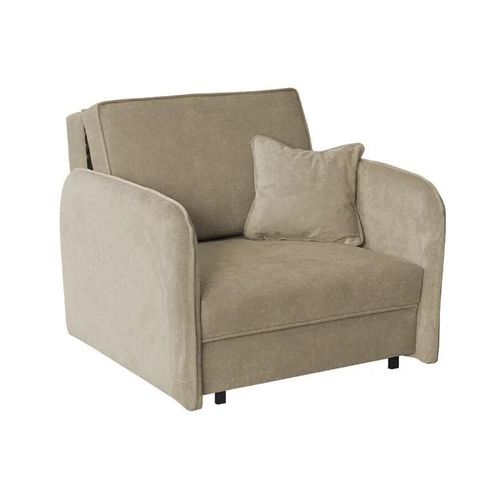 Fauteuil Columbus 125, Brun Clair, Tapisserie, 85x95x98cm