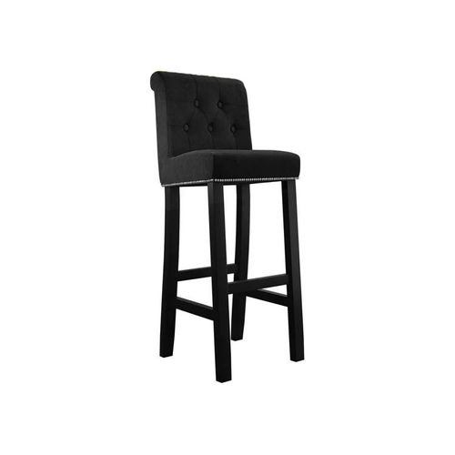 Chaise De Bar Jackson 100, Tapisserie, En Bois, 107x40x47cm