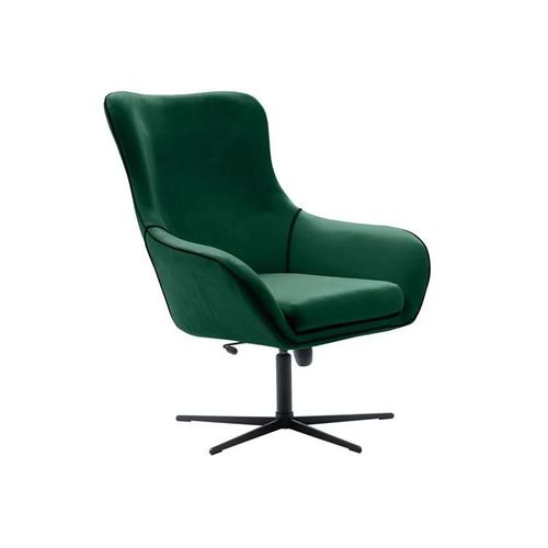 Fauteuil Kingston 136, Vert, Tapisserie, 110x88x88cm