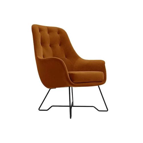 Fauteuil Kingston 135, Marron, Tapisserie, 102x73x83cm