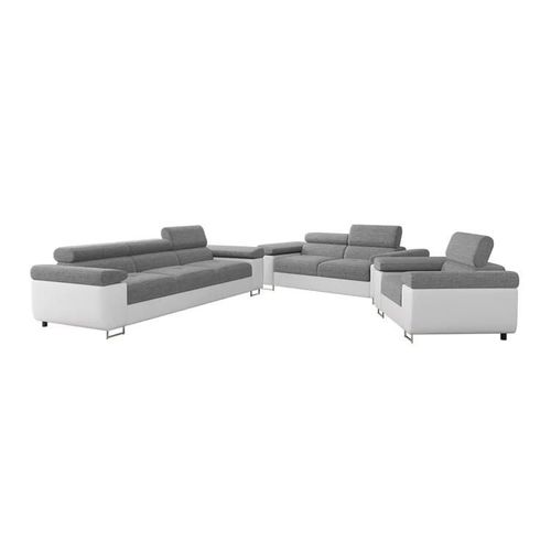 Ensemble De Canapés Comfivo Eliferu 107, Fonction De Couchage, Gris