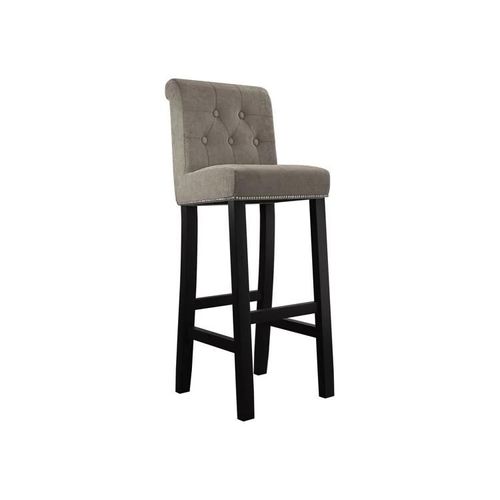 Chaise De Bar Jackson 100, Tapisserie, En Bois, 107x40x47cm