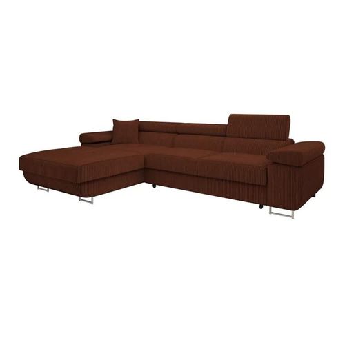 Canapé D'angle Comfivo Eliferu 102, Marron, Fonction De Couchage